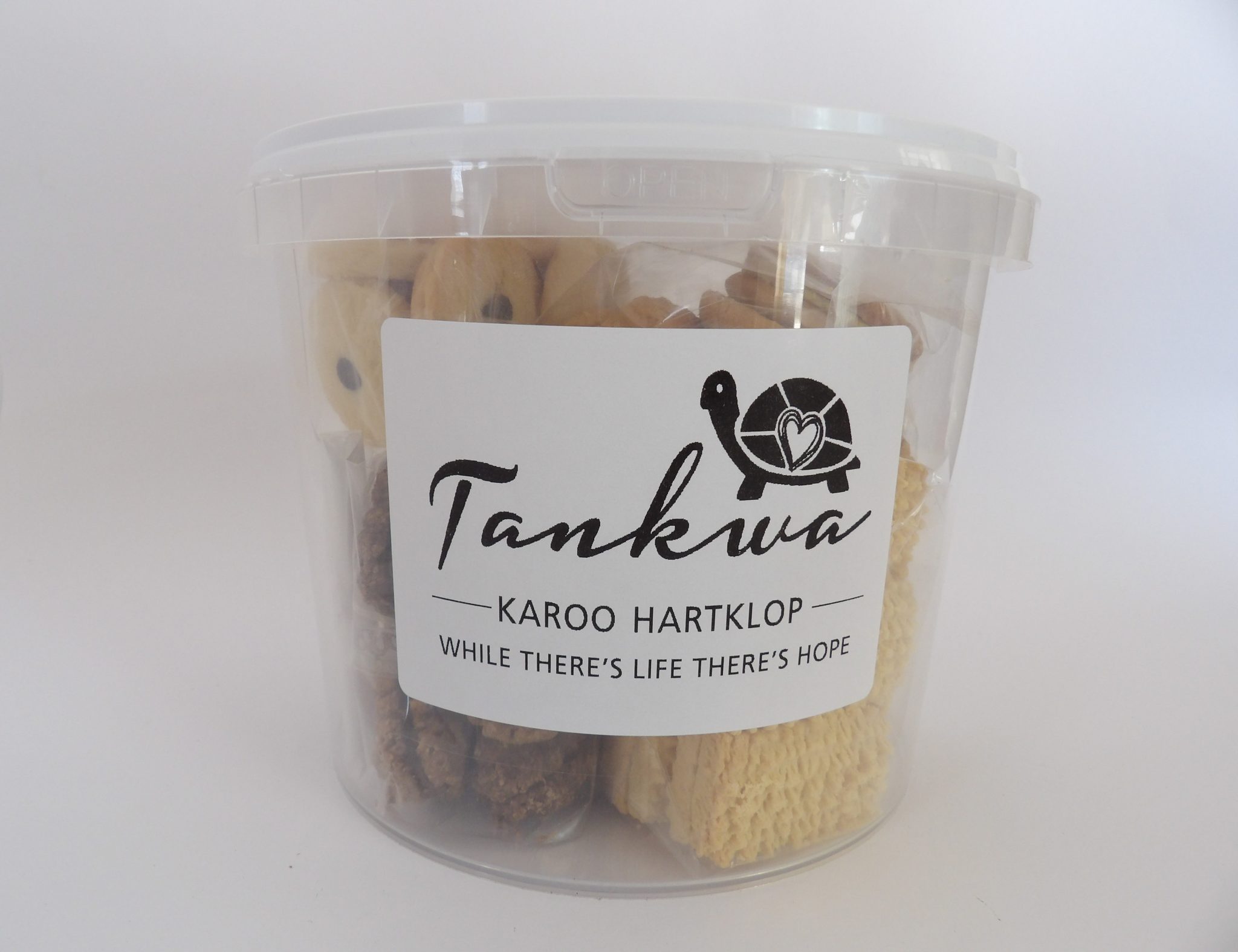 All our famous cookies in a bucket – Hartklop Hoop